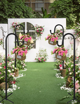 Ideal for outdoor wedding aisles and decorative plant displays using Ottsuls hooks.