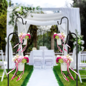Ottsuls wedding aisle decoration hanger adds elegance to outdoor events.
