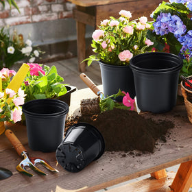 Oubest thickened plastic pots are durable and reusable.