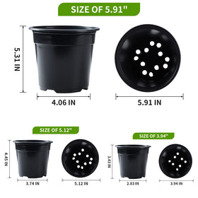 Oubest seedling pots with drainage holes for healthy root growth and aeration.