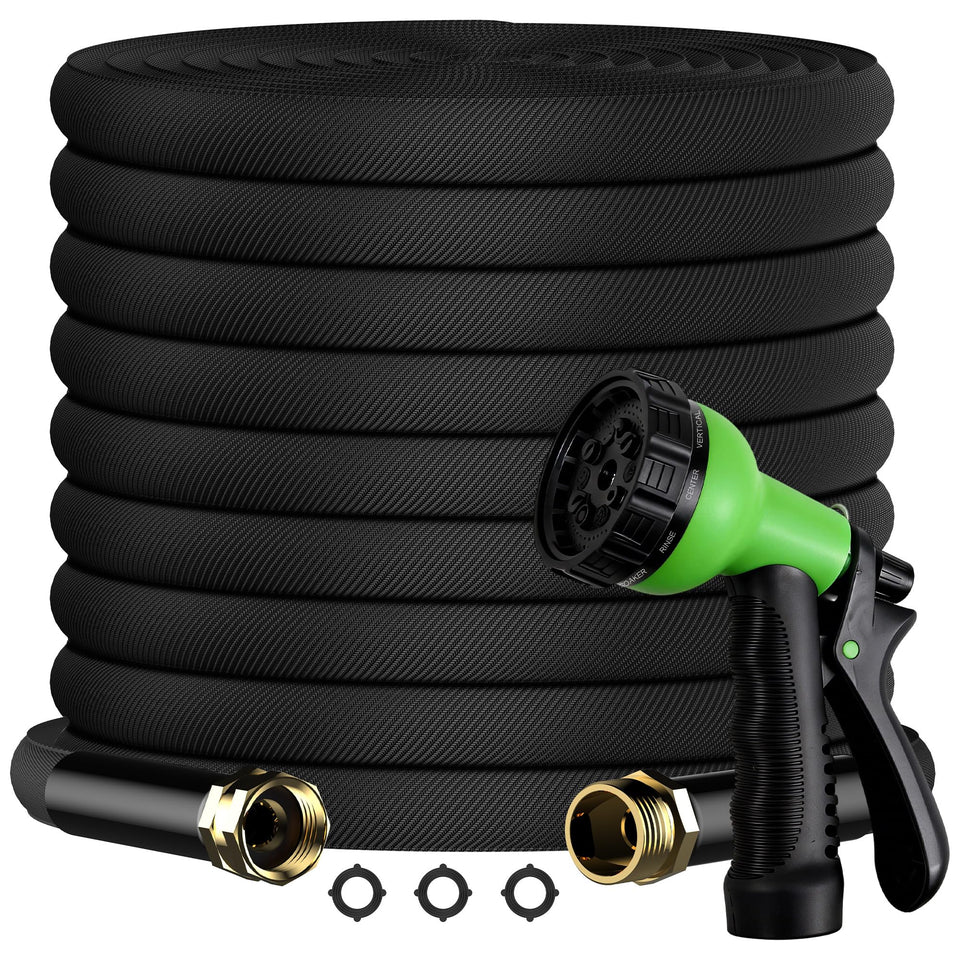 OUBRTS 100FT hose flat design for easy storage and handling