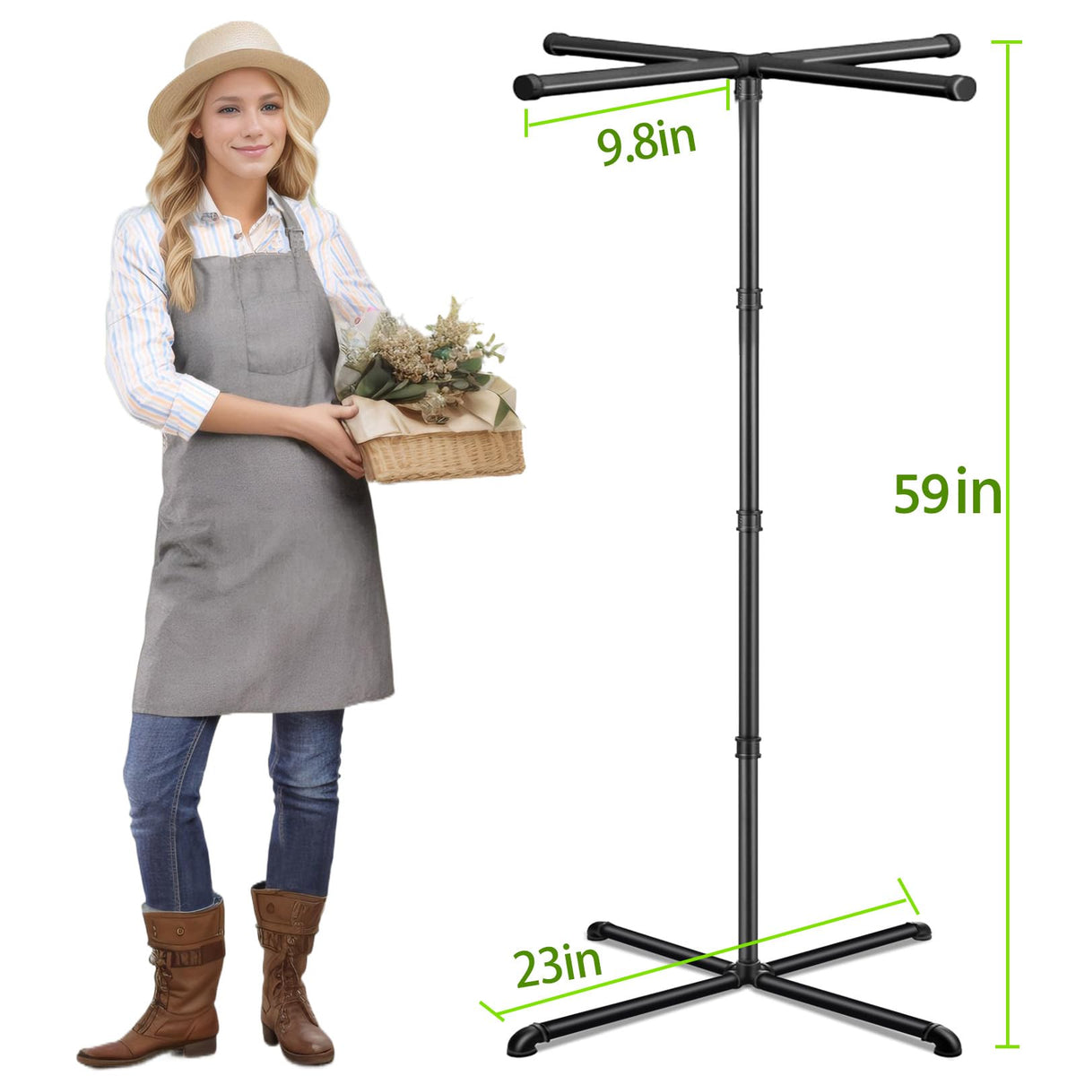OugeWood easy 10-minute assembly for quick setup of indoor plant display.