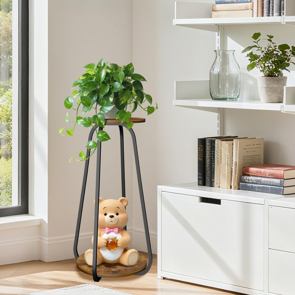 OugeWood easy-assembly stand with included parts and clear setup instructions