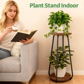 OugeWood two-tier design enabling versatile plant and decor arrangement
