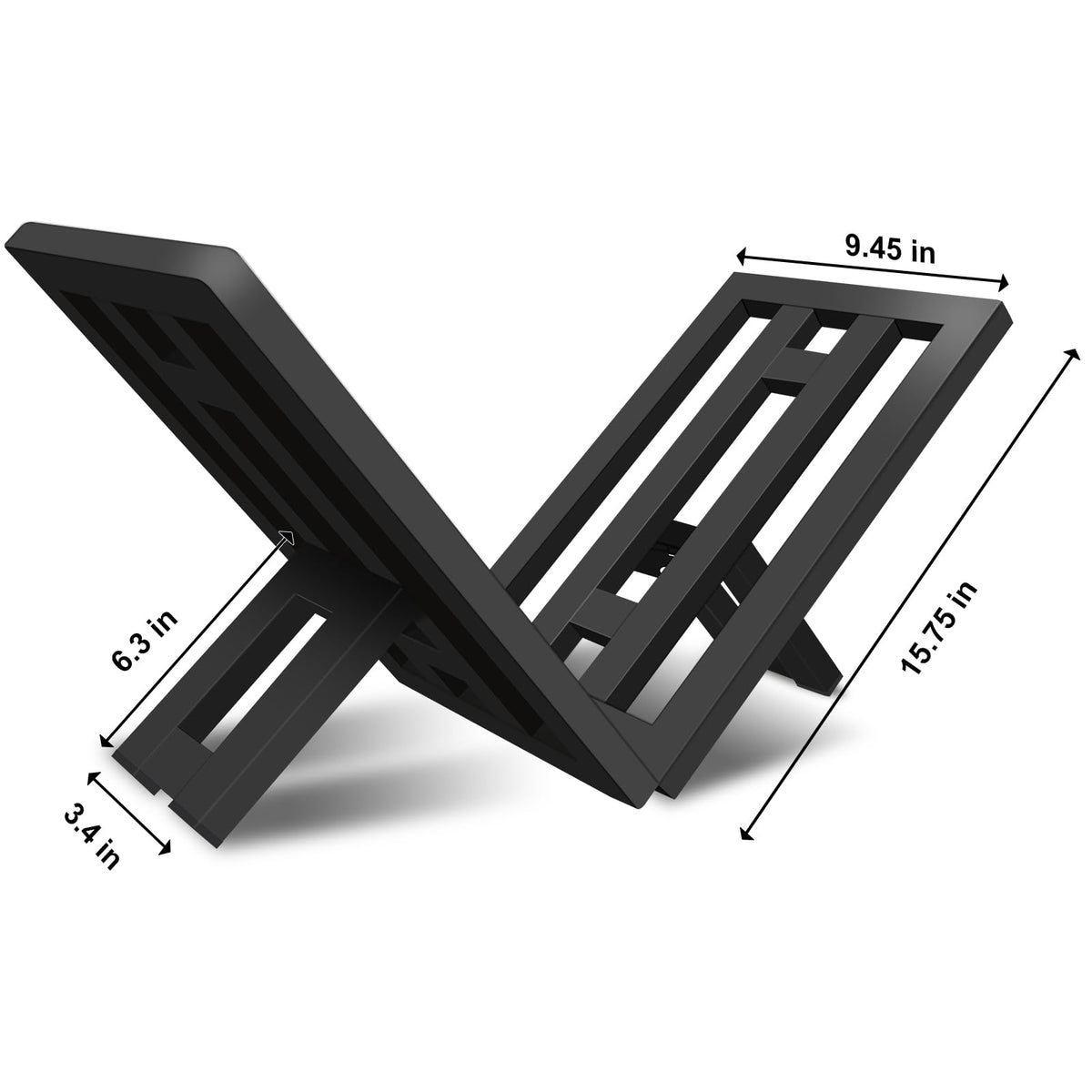 OugeWood black steel log holder for fireplace, stylish and functional.