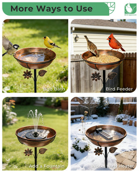OUISJYER easy-clean removable bowl simplifies maintenance and water changes.