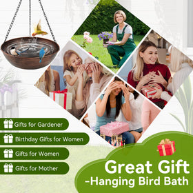 OUISJYER Giftable bird bath package appealing to bird lovers