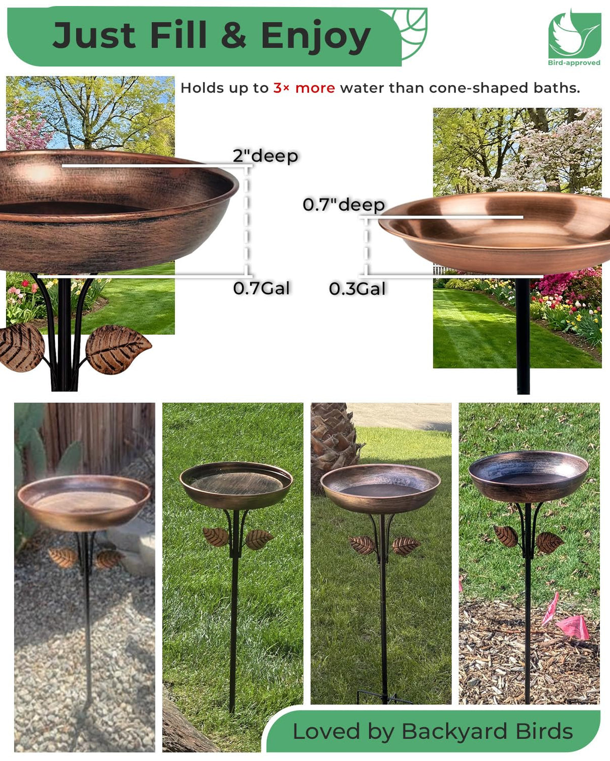 OUISJYER rust-resistant metal construction resists weather and extends outdoor life