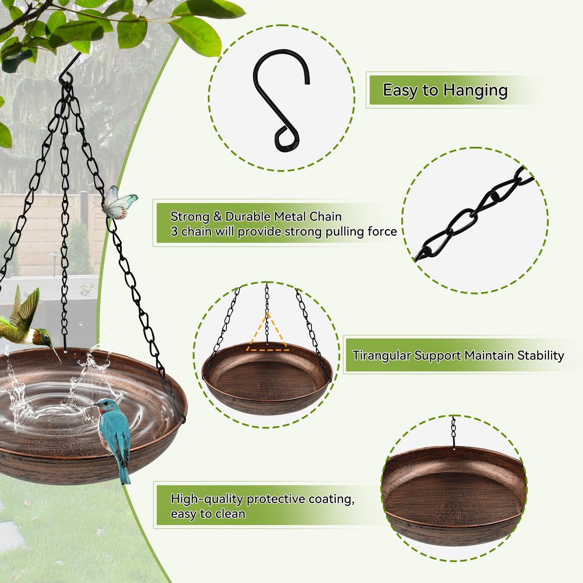 OUISJYER easy-fill and easy-clean design simplifies maintenance for busy gardeners