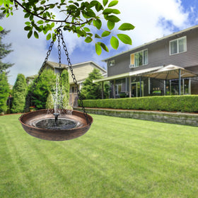 OUISJYER outdoor bird bath fits trees, gazebos, patios, and balconies