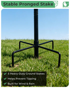 Close-up of rust-resistant coating on the OUISJYER bird bath