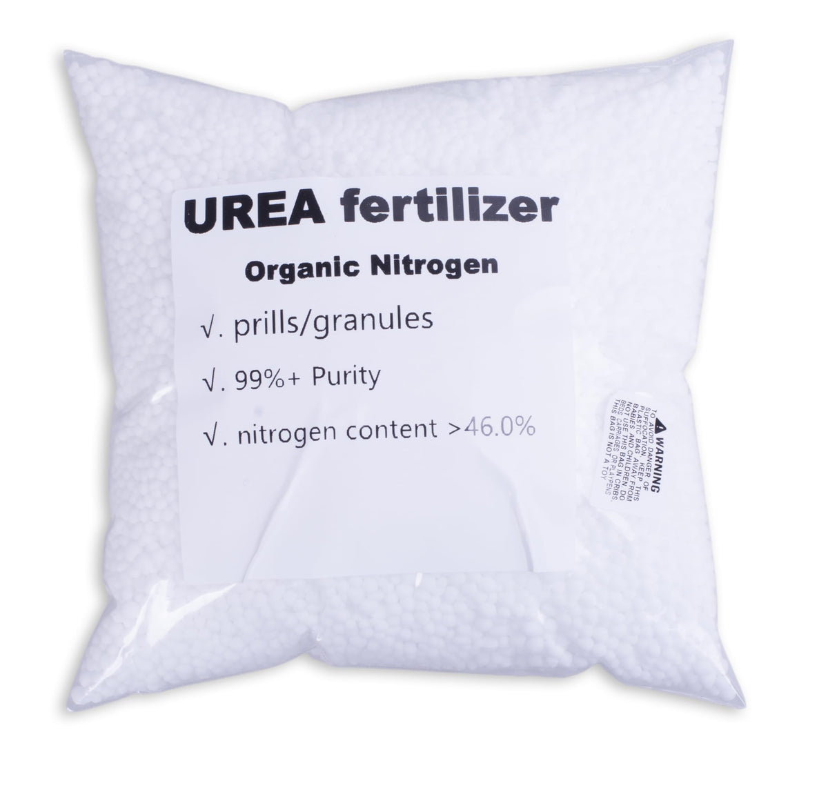 OULLYY Urea fertilizer granules ready for garden and indoor plant growth.