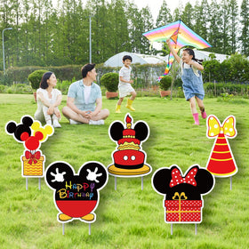 OULUN 10pc plastic stakes keep yard signs securely in place