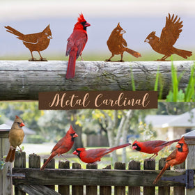 OULYDEKO metal bird silhouette decor enhances garden silhouettes with rustic charm