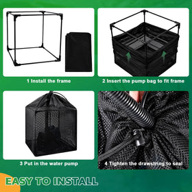 OUMEE honeycomb mesh design traps debris while keeping water flow steady
