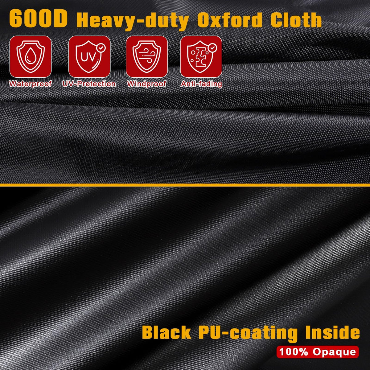 OUMEE windproof snow blower cover with elastic bottom and buckles