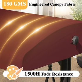 Oungelark side-hole attachment system aligning canopy to frame