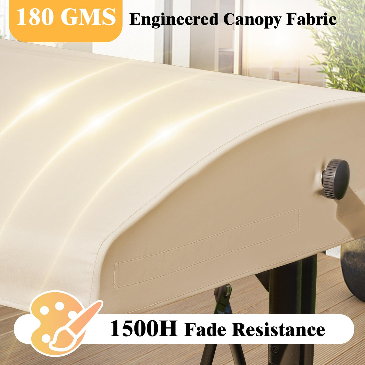 Oungelark canopy installs easily without removing the metal frame.