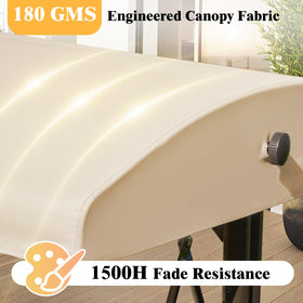 Oungelark canopy installs easily without removing the metal frame.