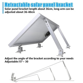 Oungy extendable arms on tilt mount offer adjustable reach for different panel sizes.