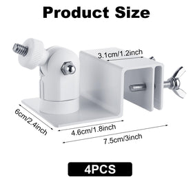 Oungy gutter mount with 360-degree swivel enables flexible panel positioning for sunlight