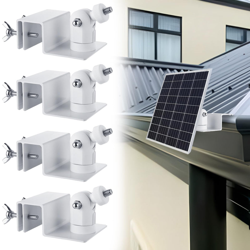 Oungy universal gutter mount installed on a rain gutter for easy no-drill setup