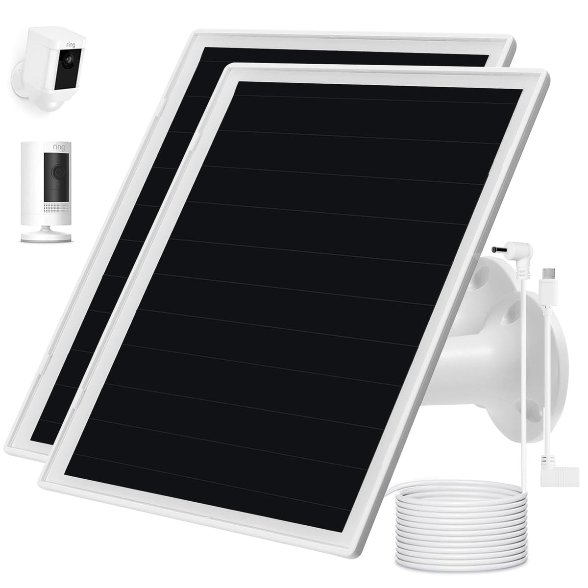 OuOudoit Ring Camera mount solar panel for steady outdoor power