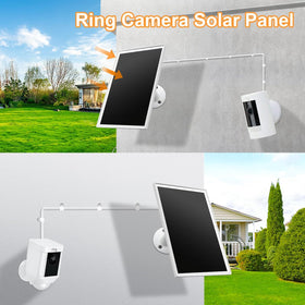 OuOudoit solar panel with 360-degree bracket for flexible sun exposure.