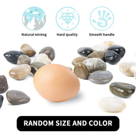 OUPENG decorative gravel for crafts pairs with candles and glass bowls.
