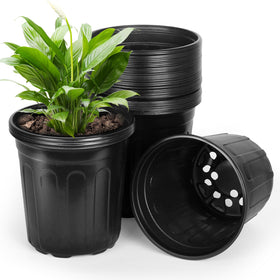 OUPSAUI 2-gallon pot viewed from the top, ideal for seedling starts.