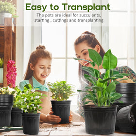 OUPSAUI balcony gardening setup using pots, highlighting portability.