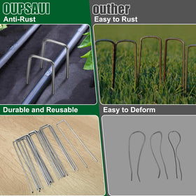 OUPSAUI bevel-cut ends ease ground penetration for fast setup