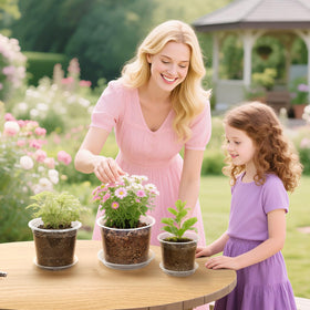 OUPSAUI indoor outdoor seedling pot setup for versatile gardening