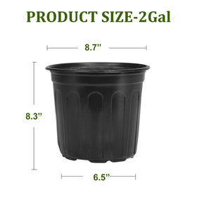 OUPSAUI multi-size gallon pots layout for different plant growth stages.