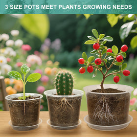 OUPSAUI plant tray water collection keeps surfaces clean