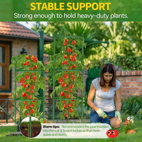 OUREST garden cage set includes gloves and clips for quick setup.