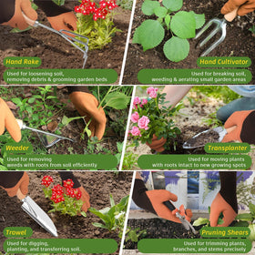 OUREST weeder in close-up rust-resistant steel for weed removal