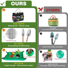 OUREST garden trowel features stainless steel durability for digging and transplanting
