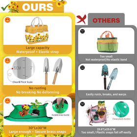 Ourrest garden trowel helps easy digging and planting in tight spaces.