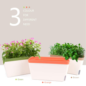 OurWarm BPA-free ABS planter resists scratches for long-lasting indoor gardening.