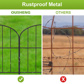 OUSHENG border fence framing yard and patio for defined spaces
