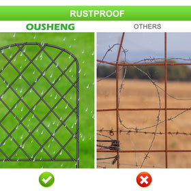 OUSHENG fence with cable tie design enabling single-person setup