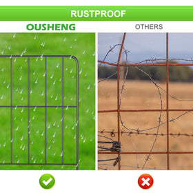 OUSHENG fence height 24 inches and width 13 inches define a sturdy landscape edge