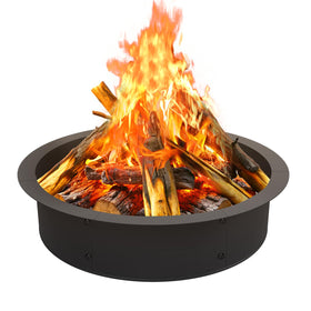 OUSHENG fire pit ring 33 inch outer diameter ideal for outdoor gatherings