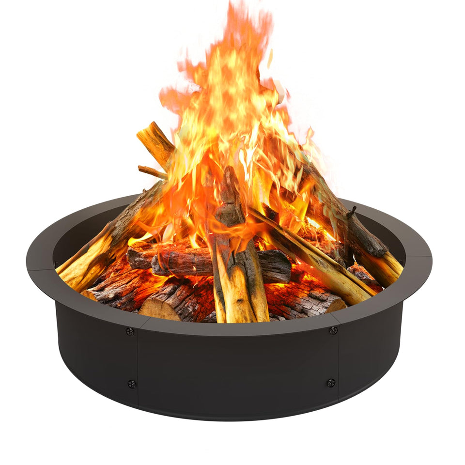 OUSHENG fire pit ring 33 inch outer diameter ideal for outdoor gatherings