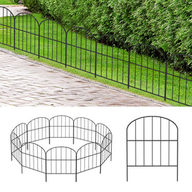 OUSHENG arched decorative garden fence panels enhance yard borders with style and durability