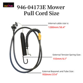 OUSTUE 946-04173E deck-engagement-cable closeup showing durable construction
