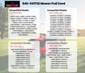 OUSTUE 946-04173E installed on mower demonstrates reliable deck engagement