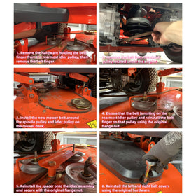 OUSTUE belt construction closeup synthetic rubber and fibers for wear resistance