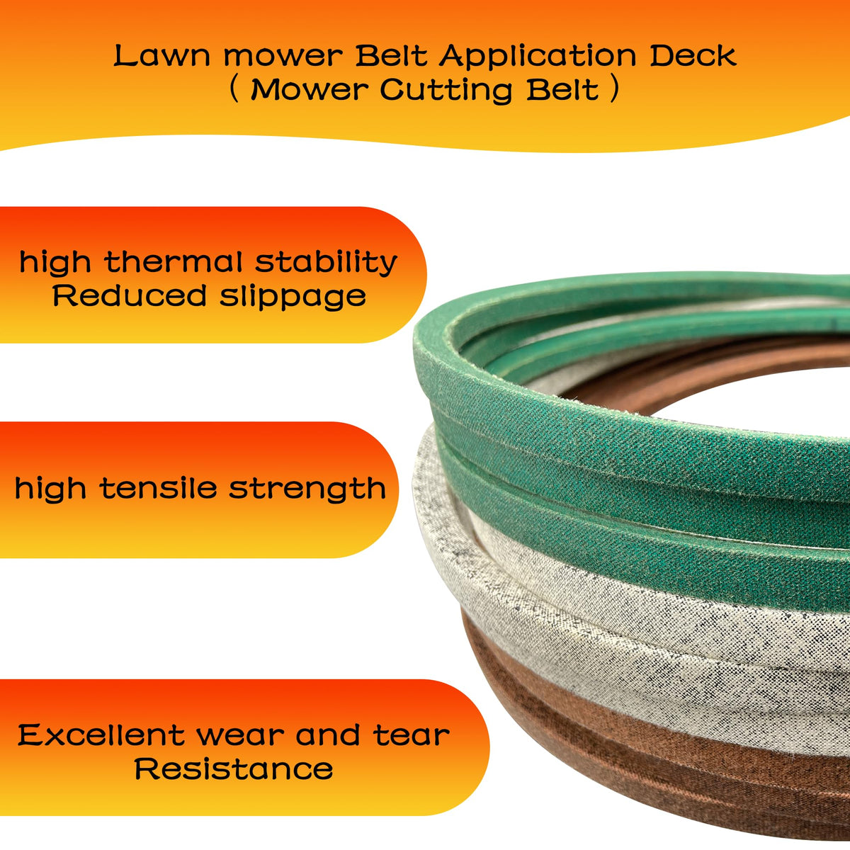 OUSTUE deck belt installation steps image guides smooth replacement